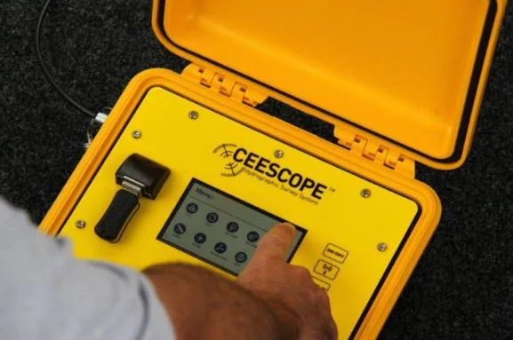 CEESCOPE control unit in its yellow case