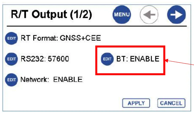 R/T Output (1/2): on some firmware, BT output must be DISABLED to see the BLUETOOTH source.