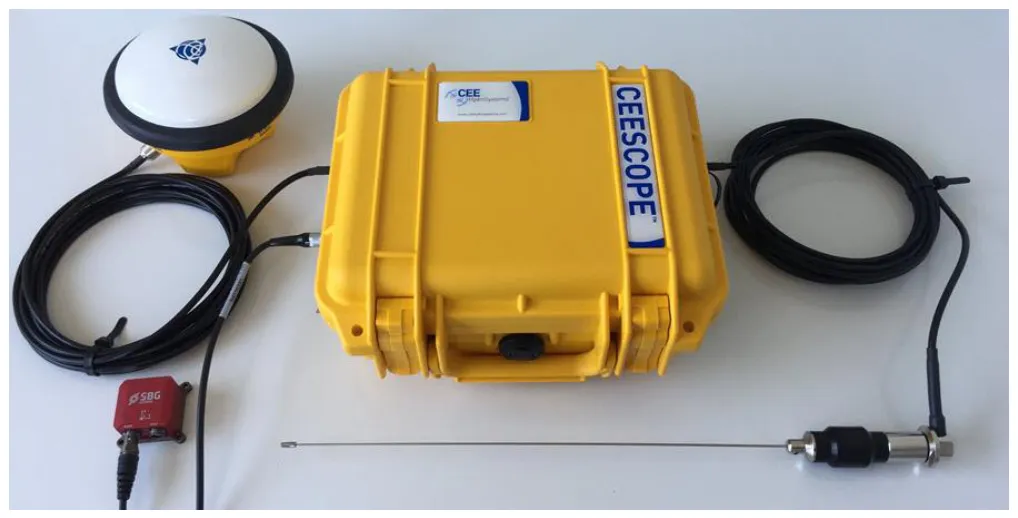 CEESCOPE-R™ with internal RTK GNSS and an SBG Ellipse2-E sensor.