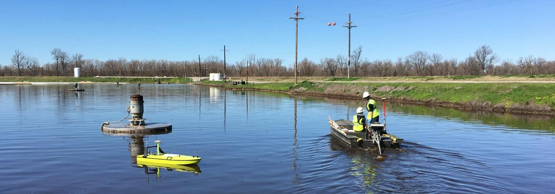 Manned and unmanned effluent lagoon surveys with the CEESCOPE™ and CEE-USV™