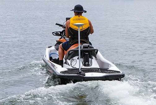 CEE JET personal watercraft surveying, seen from behind