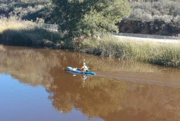 CEE-LINE™ with Trimble R10 used for Lake Eleanor dam survey from a kayak