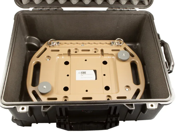 Pelican 1200 Cradle kit in its case