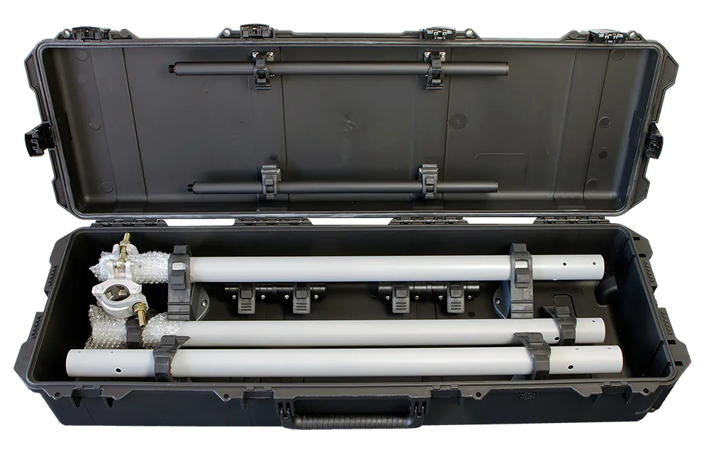 Rapid Pole Set in its Pelican case